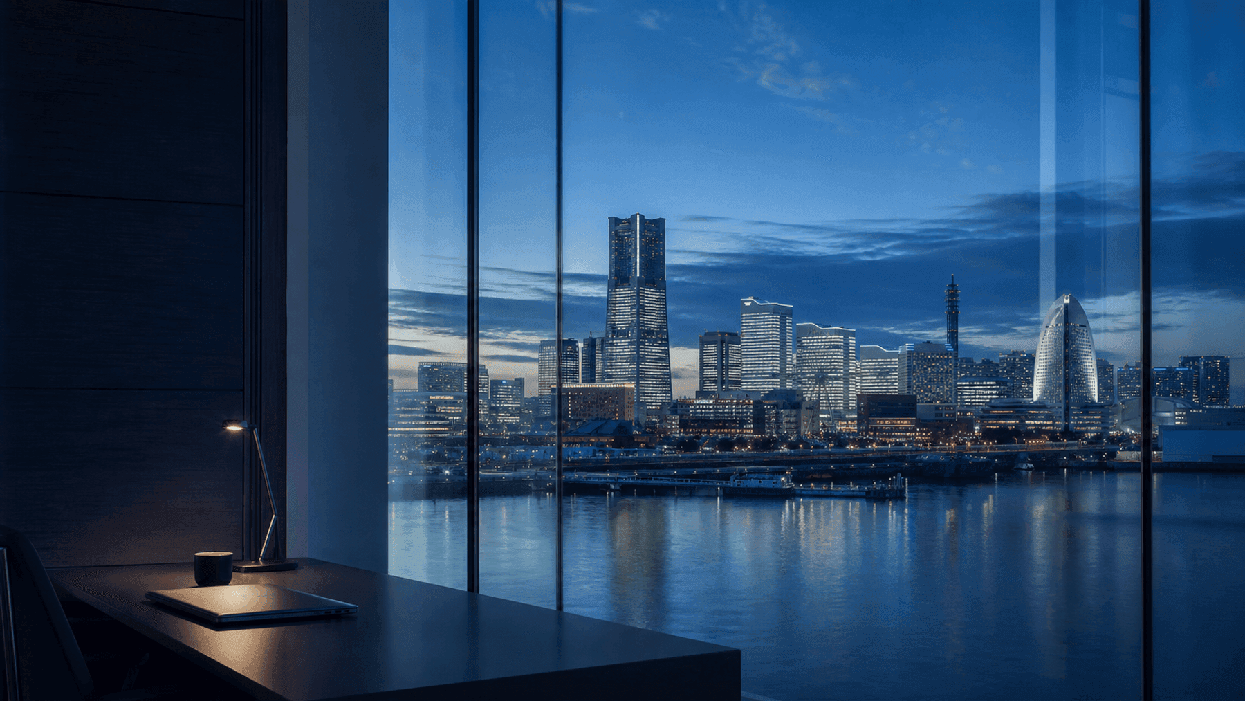 Kanagawa and Yokohama business skyline representing a Japan-wide IT development base