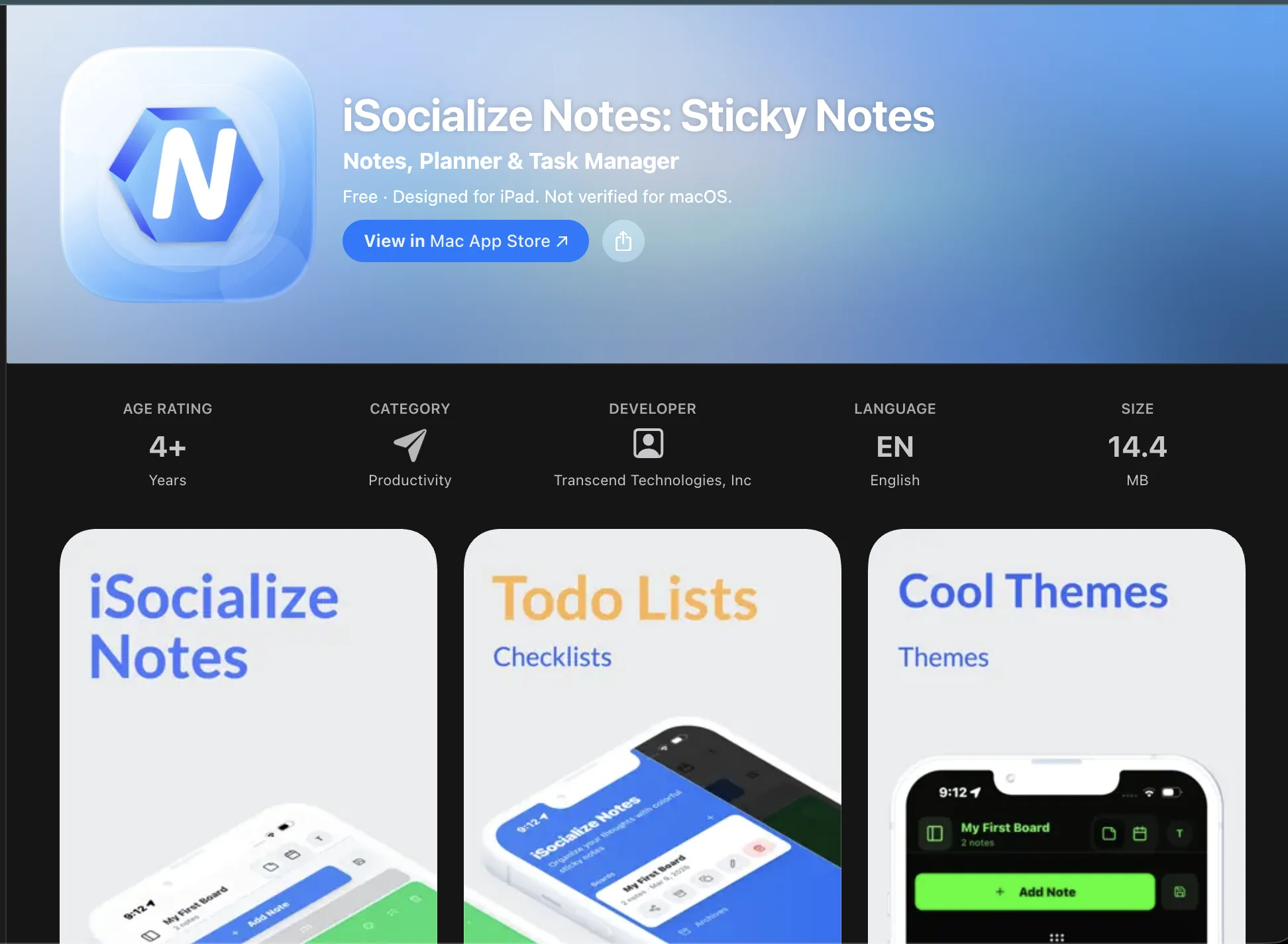iSocialize Notes: Sticky Notes project showcase