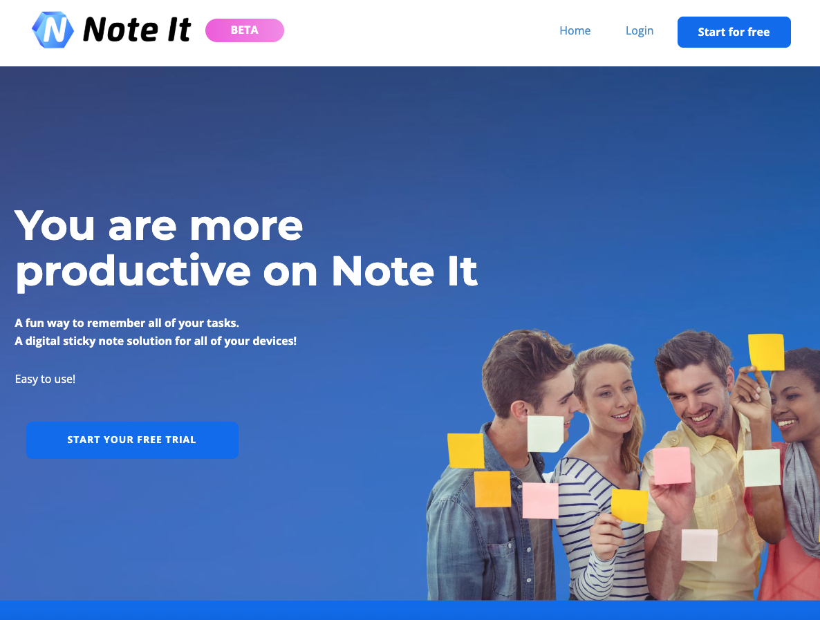 Note It project showcase