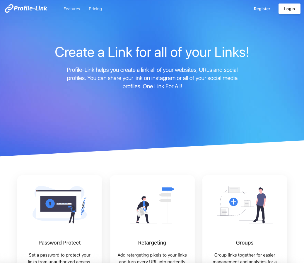 Profile Link project showcase